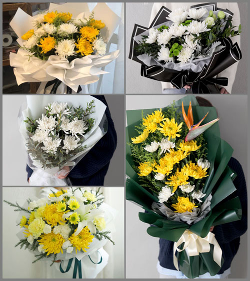 北京房山区周口店地区葫芦棚村白事花束代送